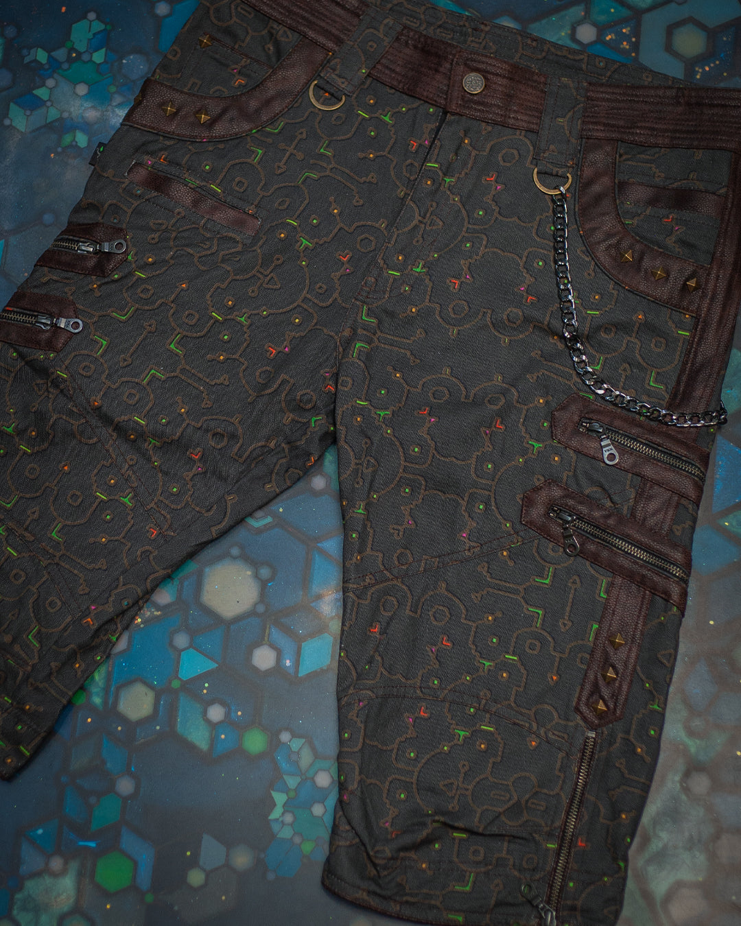 Corsaire Men / Twill Fake Leather Patches - REBIRTH OF IKARO Forest
